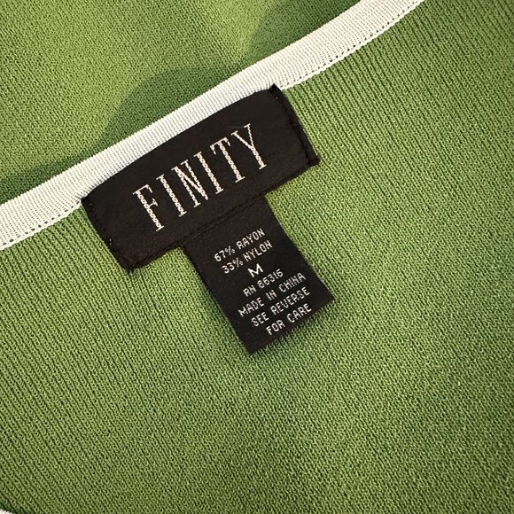 Retro Styled Green Preppy Button Sweater 50's Mod - Picture 8 of 8